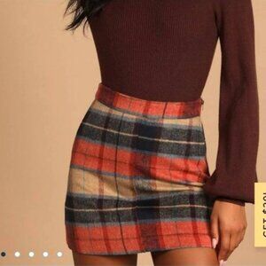 Lulu's Plaid Skirt XS (New)